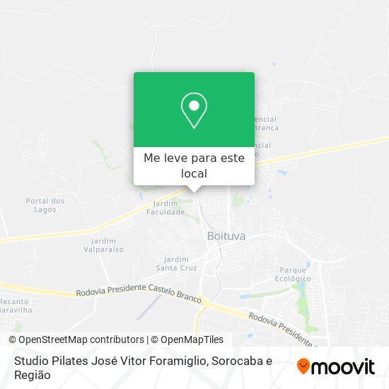 Studio Pilates José Vitor Foramiglio mapa