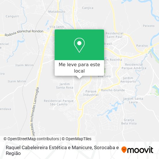 Raquel Cabeleireira Estética e Manicure mapa