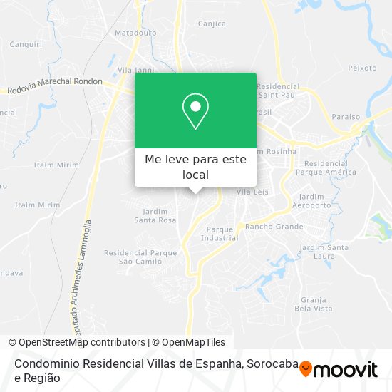 Condominio Residencial Villas de Espanha mapa