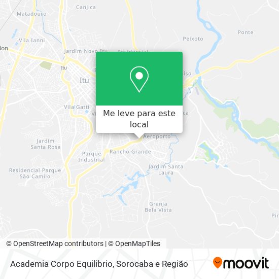 Academia Corpo Equilibrio mapa