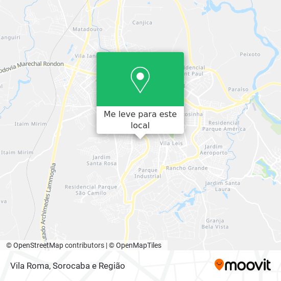 Vila Roma mapa