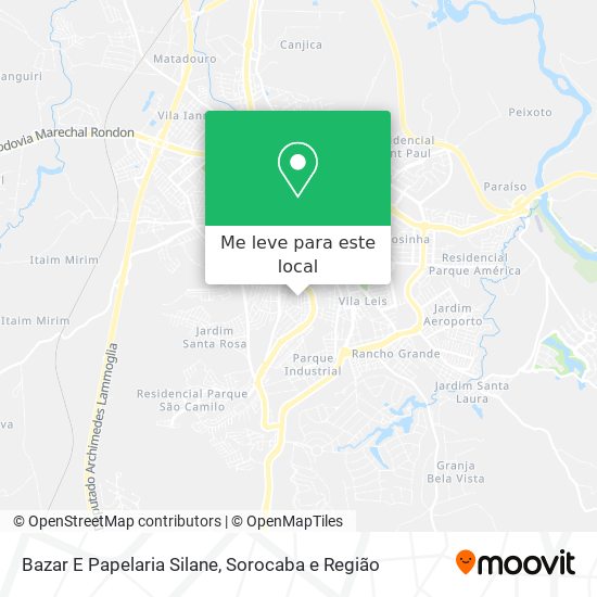 Bazar E Papelaria Silane mapa