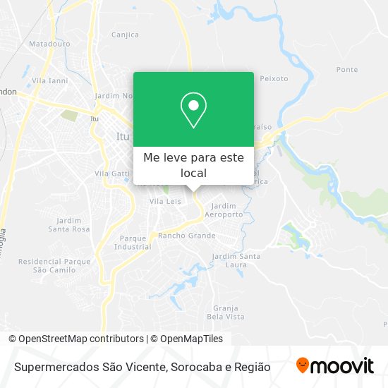 Supermercados São Vicente mapa