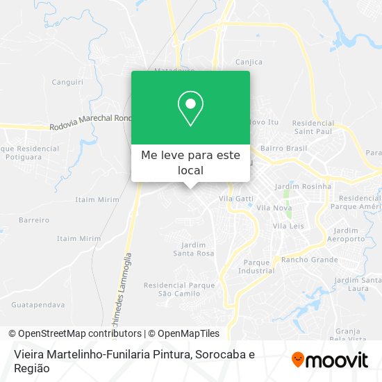 Vieira Martelinho-Funilaria Pintura mapa