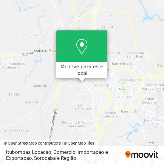 Itubombas Locacao, Comercio, Importacao e Exportacao mapa