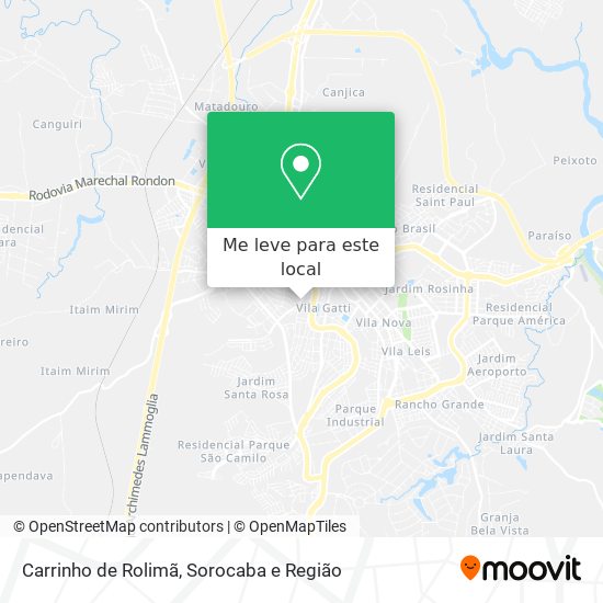 Carrinho de Rolimã mapa