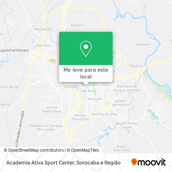 Academia Ativa Sport Center mapa