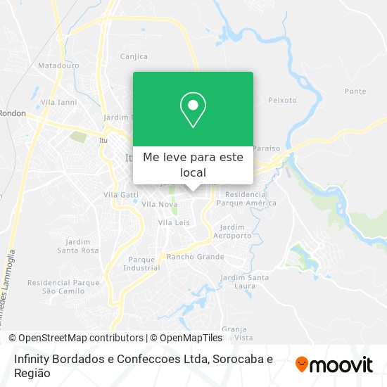 Infinity Bordados e Confeccoes Ltda mapa