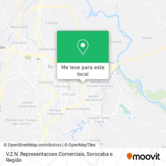 V.Z.N. Representacoes Comerciais mapa