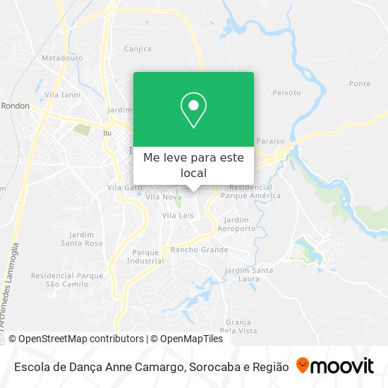 Escola de Dança Anne Camargo mapa