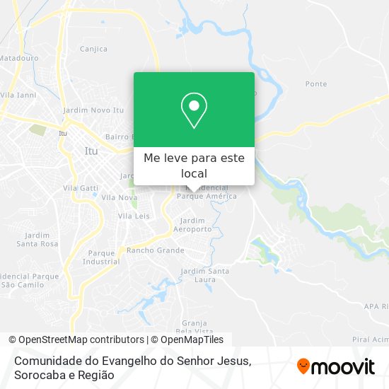 Comunidade do Evangelho do Senhor Jesus mapa