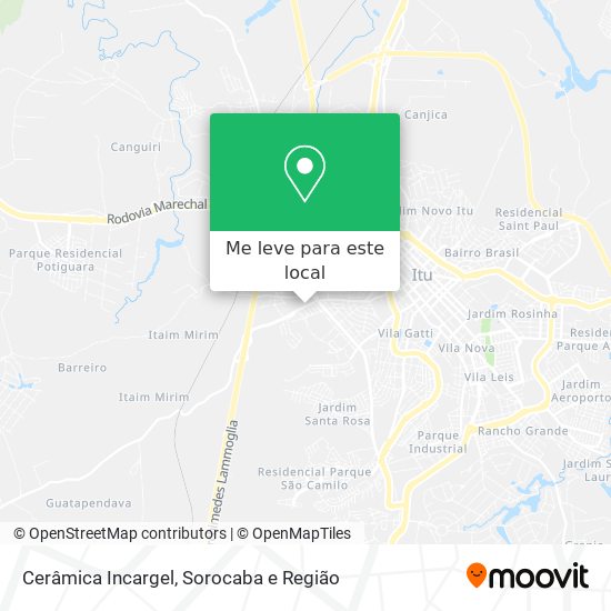 Cerâmica Incargel mapa