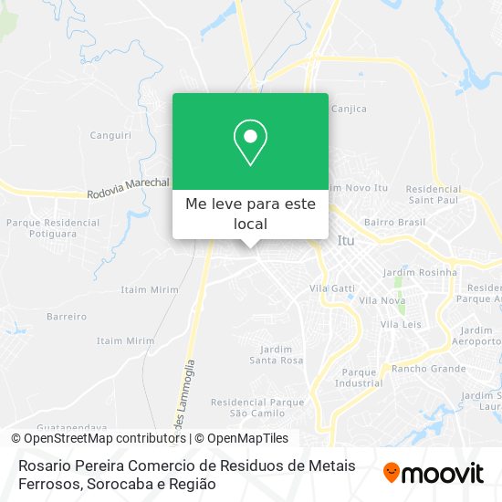 Rosario Pereira Comercio de Residuos de Metais Ferrosos mapa