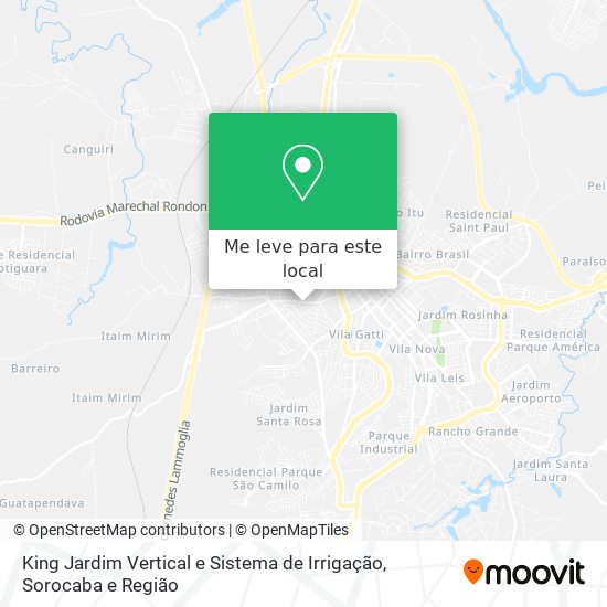 King Jardim Vertical e Sistema de Irrigação mapa