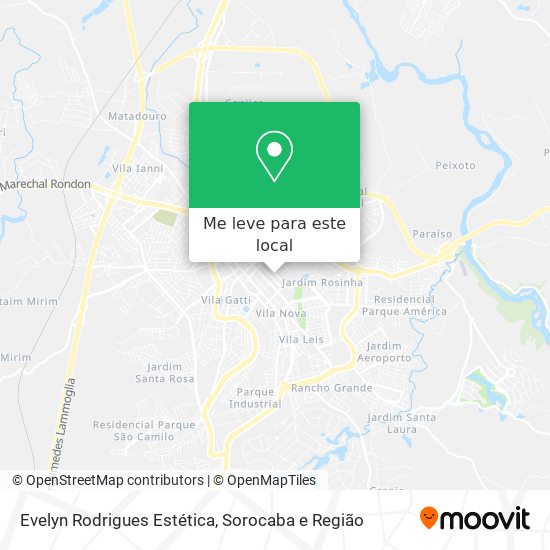 Evelyn Rodrigues Estética mapa