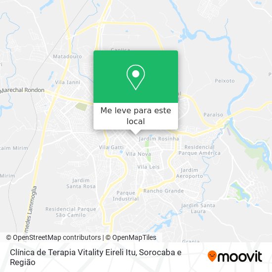 Clínica de Terapia Vitality Eireli Itu mapa