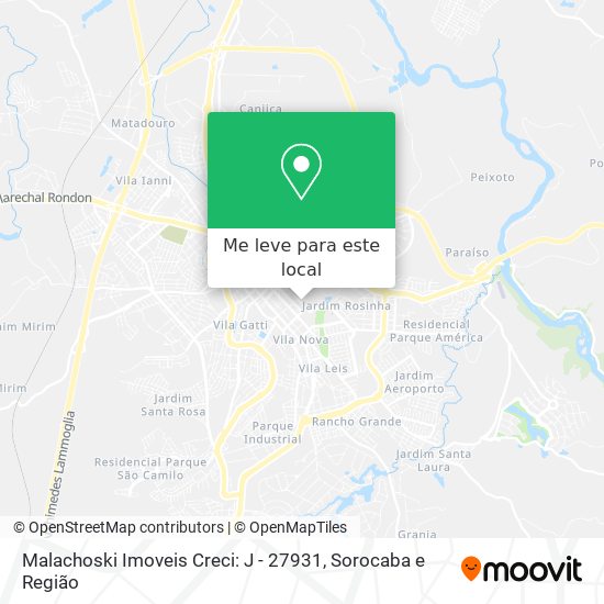 Malachoski Imoveis Creci: J - 27931 mapa