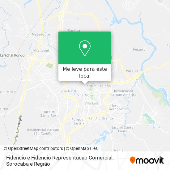 Fidencio e Fidencio Representacao Comercial mapa