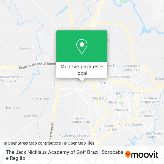 The Jack Nicklaus Academy of Golf Brazil mapa