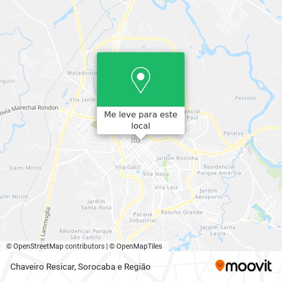 Chaveiro Resicar mapa