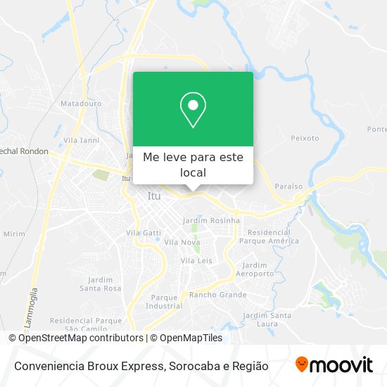 Conveniencia Broux Express mapa