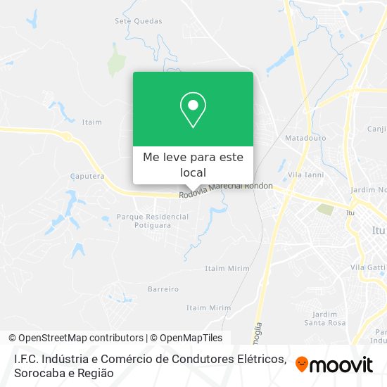 I.F.C. Indústria e Comércio de Condutores Elétricos mapa