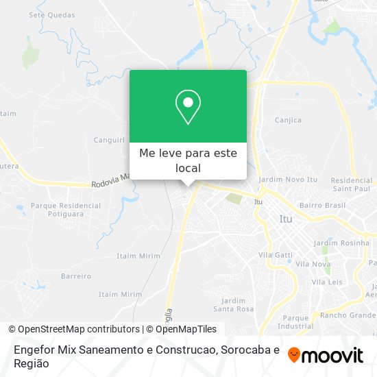 Engefor Mix Saneamento e Construcao mapa