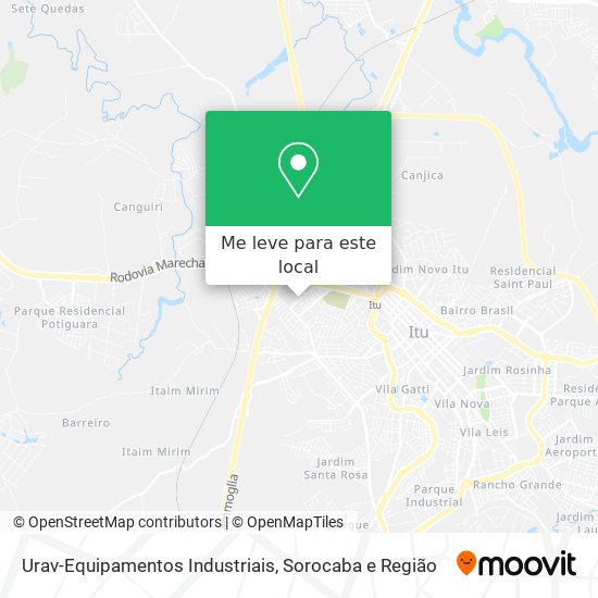 Urav-Equipamentos Industriais mapa