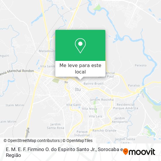 E. M. E. F. Firmino O. do Espirito Santo Jr. mapa