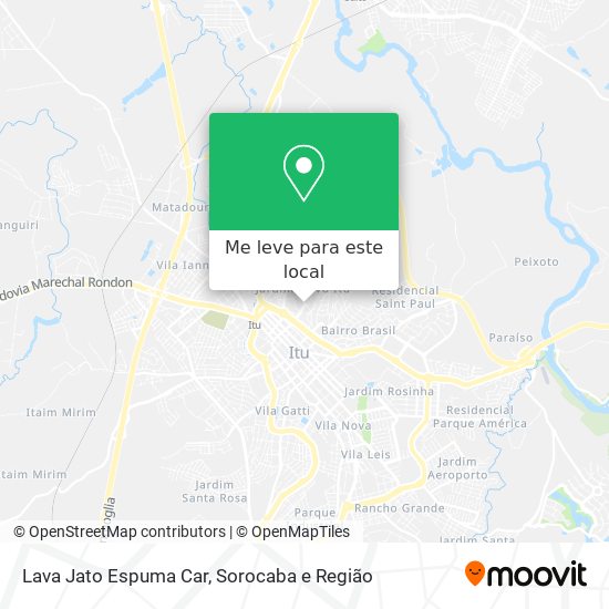 Lava Jato Espuma Car mapa