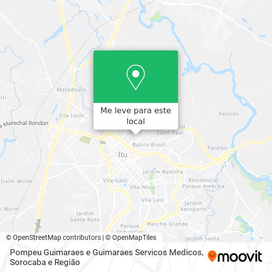 Pompeu Guimaraes e Guimaraes Servicos Medicos mapa