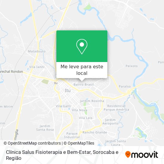 Clínica Salus Fisioterapia e Bem-Estar mapa