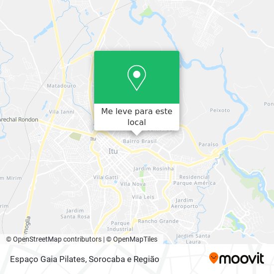 Espaço Gaia Pilates mapa