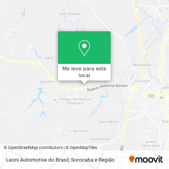 Leoni Automotive do Brasil mapa