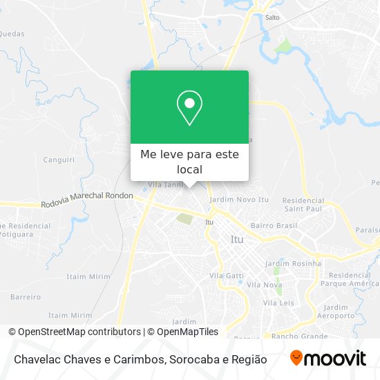 Chavelac Chaves e Carimbos mapa