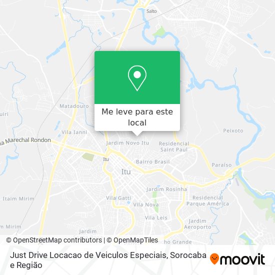 Just Drive Locacao de Veiculos Especiais mapa