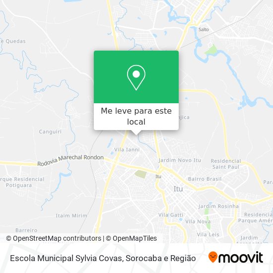 Escola Municipal Sylvia Covas mapa