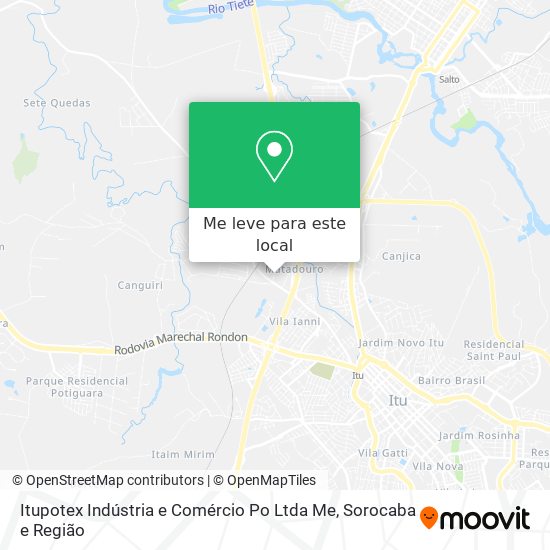 Itupotex Indústria e Comércio Po Ltda Me mapa