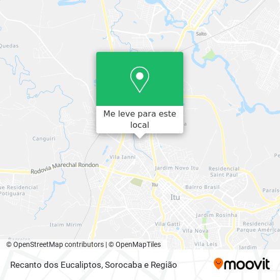 Recanto dos Eucaliptos mapa