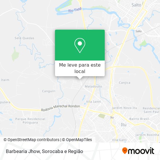Barbearia Jhow mapa