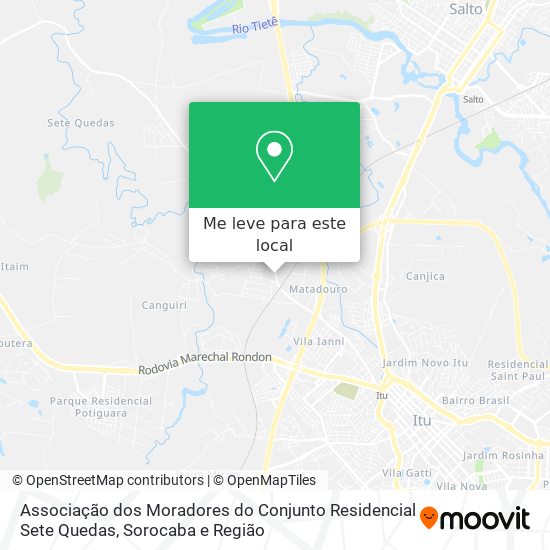 Associação dos Moradores do Conjunto Residencial Sete Quedas mapa