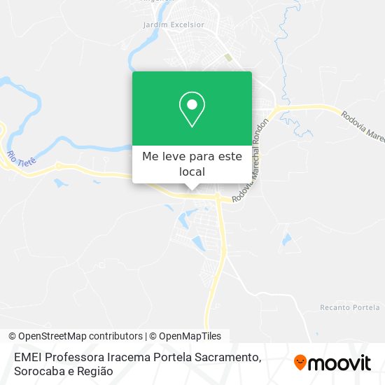 EMEI Professora Iracema Portela Sacramento mapa