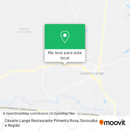 Césario Lange Restaurante Pimenta Rosa mapa