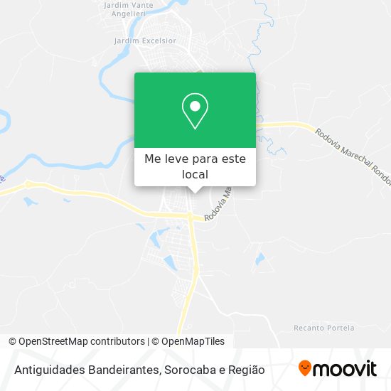 Antiguidades Bandeirantes mapa