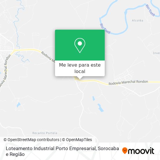 Loteamento Industrial Porto Empresarial mapa