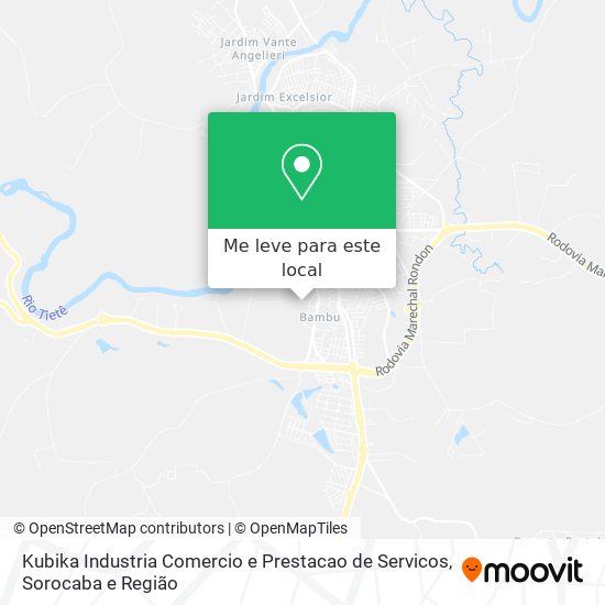 Kubika Industria Comercio e Prestacao de Servicos mapa