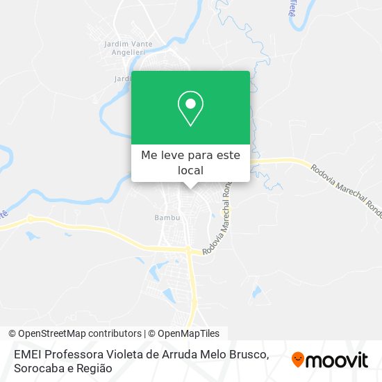 EMEI Professora Violeta de Arruda Melo Brusco mapa