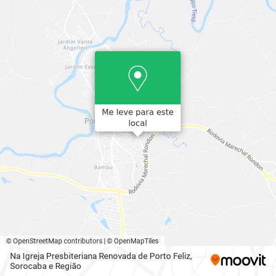 Na Igreja Presbiteriana Renovada de Porto Feliz mapa