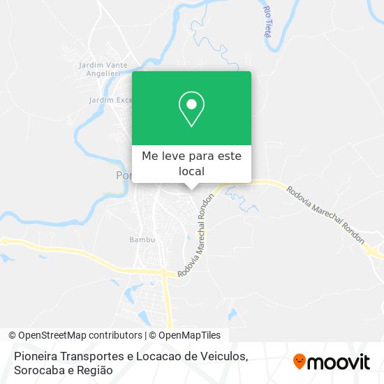 Pioneira Transportes e Locacao de Veiculos mapa
