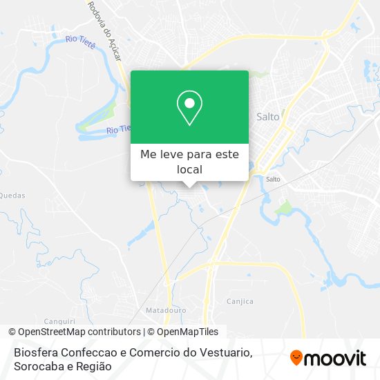 Biosfera Confeccao e Comercio do Vestuario mapa